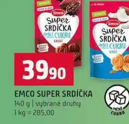 Terno EMCO SUPER SRDÍČKA 140 g vybrané druhy nabídka