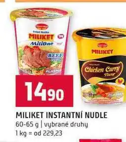 Terno MILIKET INSTANTNÍ NUDLE 60-65 g vybrané druhy nabídka