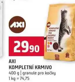 Terno AXI KOMPLETNÍ KRMIVO 400 g granule pro kočky nabídka