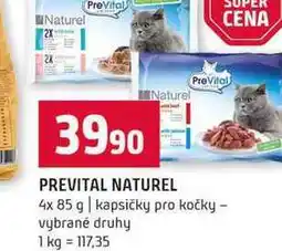 Terno PREVITAL NATUREL 4x 85 g kapsičky pro kočky vybrané druhy nabídka