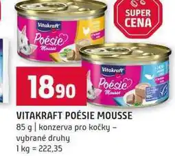 Terno VITAKRAFT POÉSIE MOUSSE 85 g konzerva pro kočky vybrané druhy nabídka