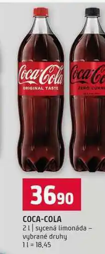 Terno COCA-COLA 2l sycená limonáda vybrané druhy nabídka
