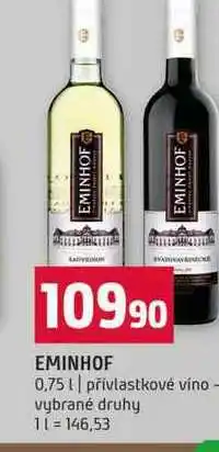 Terno EMINHOF 0,75l přívlastkové víno vybrané druhy nabídka