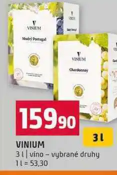 Terno VINIUM 3l víno vybrané druhy nabídka