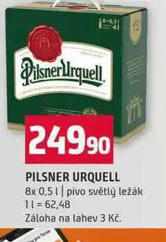 Terno PILSNER URQUELL 8x 0,5l pivo světlý ležák nabídka