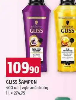 Terno GLISS ŠAMPON 400 ml vybrané druhy nabídka