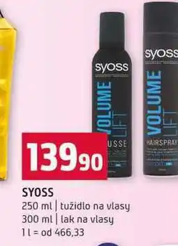 Terno SYOSS 250 ml tužidlo na vlasy 300 ml lak na vlasy nabídka