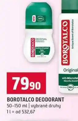 Terno BOROTALCO DEODORANT 50-150 ml vybrané druhy nabídka
