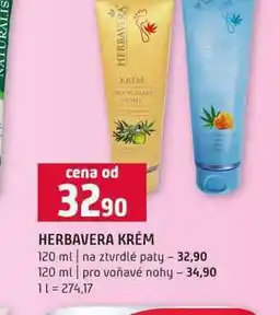 Terno HERBAVERA KRÉM 120 ml na ztvrdlé paty 120 ml pro voňavé nohy nabídka
