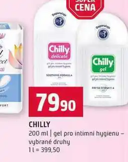 Terno CHILLY 200 ml gel pro intimní hygienu vybrané druhy nabídka