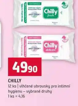 Terno CHILLY 12 ks vlhčené ubrousky pro intimní hygienu vybrané druhy nabídka
