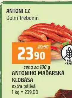 Terno ANTONIHO MAĎARSKÁ KLOBÁSA extra pálivá nabídka
