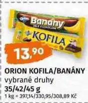 Terno ORION KOFILA BANÁNY vybrané druhy 35/42/45 g nabídka