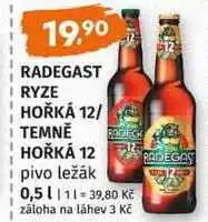 Terno RADEGAST RYZE HOŘKÁ 12 TEMNĚ HOŘKÁ 12 12 RADEGAS pivo ležák nabídka