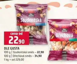 Terno DLE GUSTA Studentská směs 100 g Ořechová směs 100g nabídka