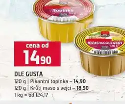 Terno DLE GUSTA 120 g Pikantní topinka 120 g Krůtí maso s vejcí nabídka