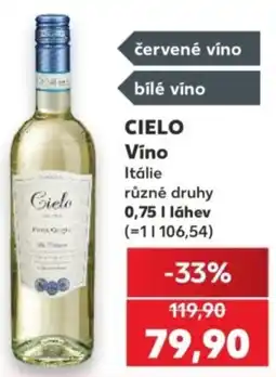 Kaufland CIELO Víno nabídka