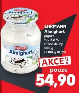 Kaufland EHRMANN Almighurt jogurt nabídka
