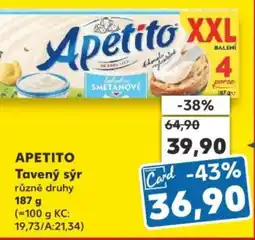 Kaufland APETITO Tavený sýr nabídka