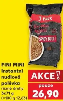 Kaufland FINI MINI Instantní nudlová polévka nabídka