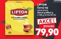 Kaufland LIPTON Černý čaj nabídka