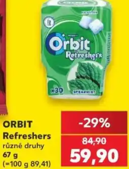 Kaufland ORBIT Refreshers nabídka