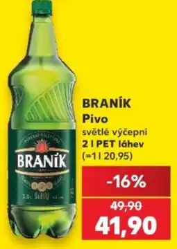 Kaufland BRANÍK Pivo nabídka
