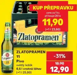 Kaufland ZLATOPRAMEN 11 Pivo nabídka