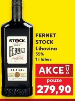 Kaufland FERNET STOCK Lihovina 35% nabídka