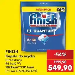 Kaufland FINISH Kapsle do myčky nabídka