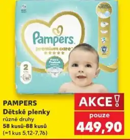 Kaufland PAMPERS Dětské plenky nabídka
