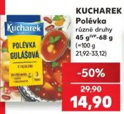 Kaufland KUCHAREK Polévka nabídka
