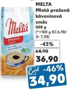 Kaufland MELTA Mletá pražená kávovinová směss nabídka