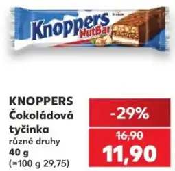 Kaufland KNOPPERS Čokoládová tyčinka nabídka