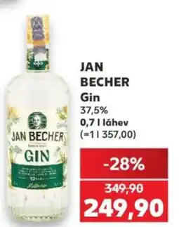 Kaufland JAN BECHER Gin 37,5% nabídka