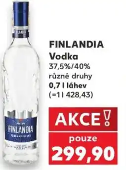 Kaufland FINLANDIA Vodka 37,5%/40% nabídka