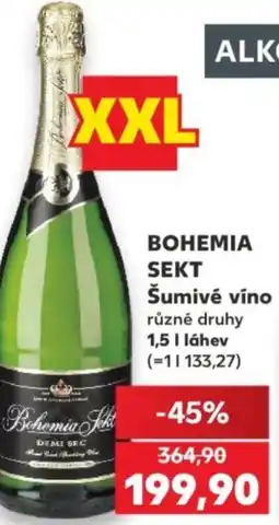 Kaufland BOHEMIA SEKT Šumivé víno nabídka