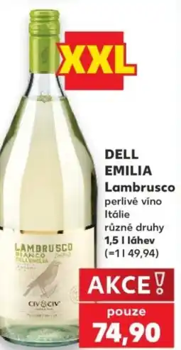 Kaufland DELL EMILIA Lambrusco nabídka