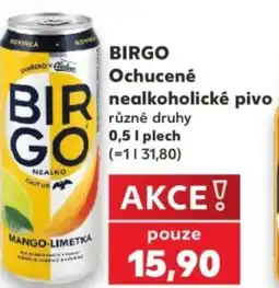 Kaufland BIRGO Ochucené nealkoholické pivo nabídka