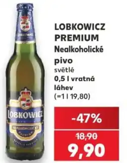 Kaufland LOBKOWICZ PREMIUM Nealkoholické pivo nabídka
