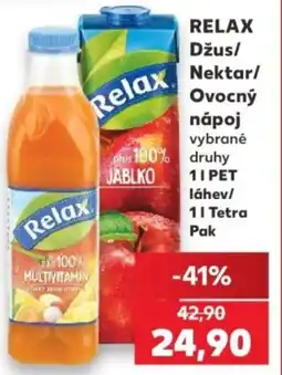 Kaufland RELAX Džus/ Nektar/ Ovocný парој nabídka