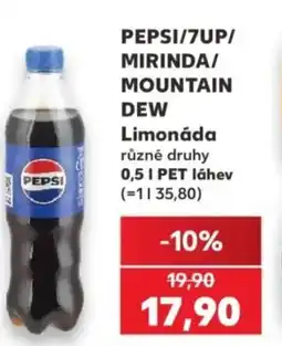 Kaufland PEPSI/7UP/ MIRINDA/ MOUNTAIN DEW Limonáda nabídka