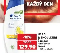 Kaufland HEAD & SHOULDERS Šampon nabídka