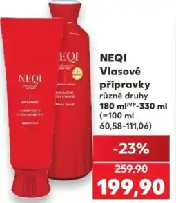 Kaufland NEQI Vlasové přípravky nabídka
