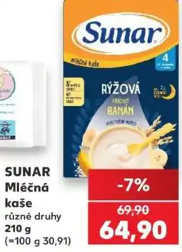 Kaufland SUNAR Mléčná kaše nabídka