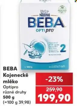 Kaufland BEBA Kojenecké mléko Optipro nabídka