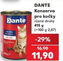 Kaufland DANTE Konzerva pro kočky nabídka
