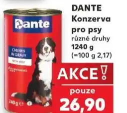 Kaufland DANTE Konzerva pro psy nabídka