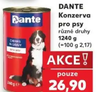 Kaufland DANTE Konzerva pro psy nabídka