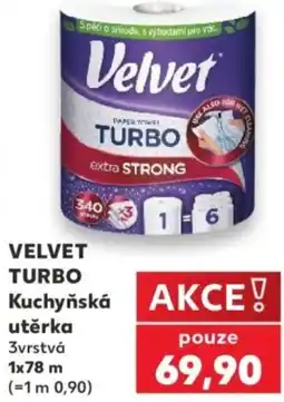 Kaufland VELVET TURBO Kuchyňská utěrka nabídka